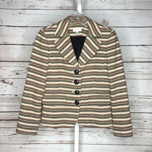 Ann Taylor Loft Striped Blazer size 0p